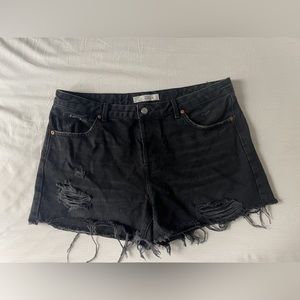 Topshop Moto Ashley Jean Shorts Cut-offs